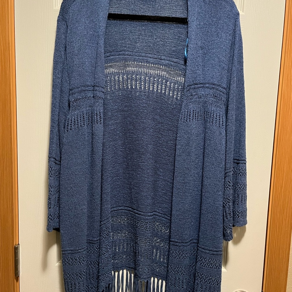 Light weight open weave sweater.